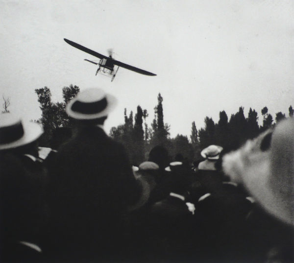 Jacques Henri Lartigue, Audemars in a Blériot aeroplane, Vichy, September 1912