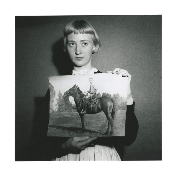Stan Healy, Young Girl with Painting of Horse