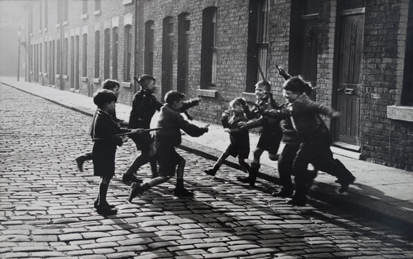 Neil Libbert, Cowboys and Indians, Salford Lancs, Street Scene, 1957