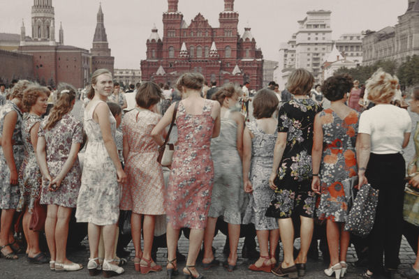 Boris Savelev, Red Square Girls, Moscow, 1981
