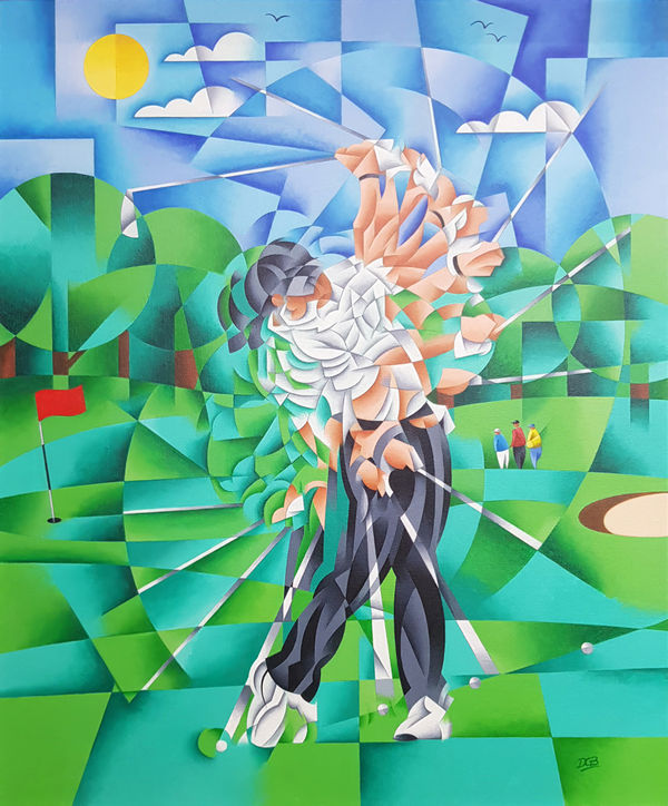 David Boardman The Most Important Shot..., 2025 Signed Framed Acrylic on canvas 60 x 50 cm 23 ½ x 19 ¾ in