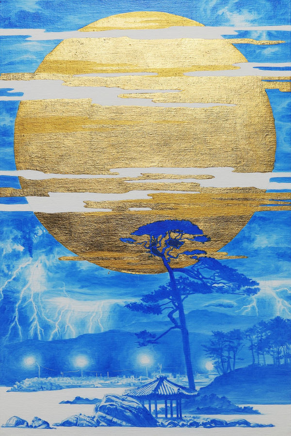 SAEHYUN LEE Beyond Blue-021OCT01, 2021 Oil on Linen 60cm x 40cm