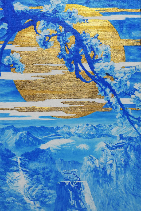 SAEHYUN LEE Beyond Blue-021OCT0, 2021 Oil on Linen 60cm x 40cm