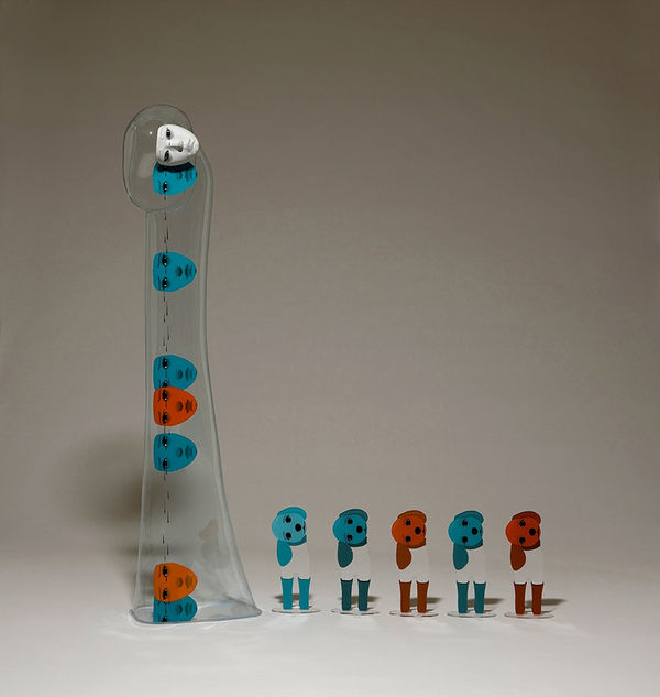 JINYOUNG YU Me & Myself #3, 2012 - 2015 Poly vinyl chloride, Fibre-reinforced plastic Acrylic Panel 148 (H) x 40 (W) x 22 (D) cm