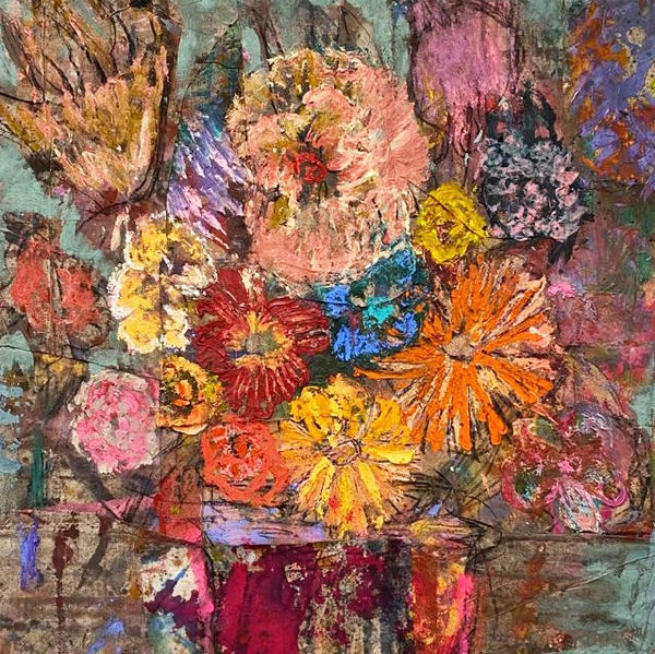 Daniel Crews-Chubb - Flowers 18 (unbleached white and pink), 2021