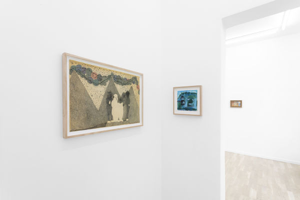 Installation view from "Shallow Depths" at OTP Copenhagen, 2022.