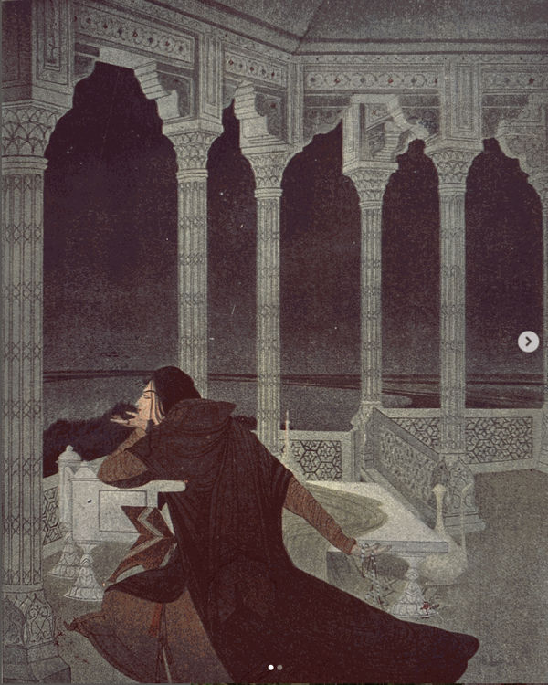 Jahanara staring at the Taj Mahal