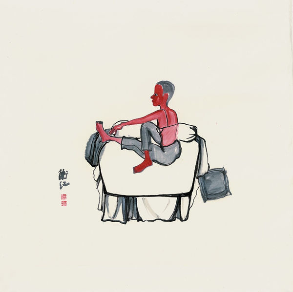 Jin Weihong Sitting Alone 2 68 X 68Cm 2008