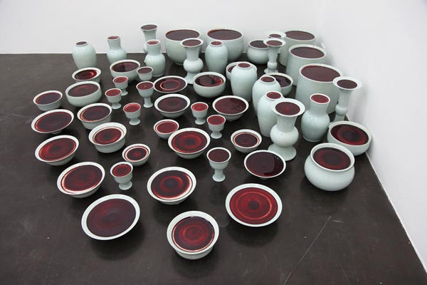 Liu Jianhua Container Series Porcelain Size Variable 2009 Corner View