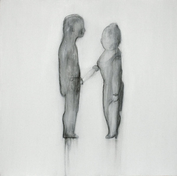 Xie Qi Mushroom 50X50Cm Pencil And Acrylic On Canvas 2009