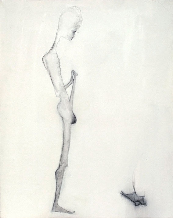 Xie Qi No 2 Pencil Acrylic On Canvas 50 5X40 5Cm 2008