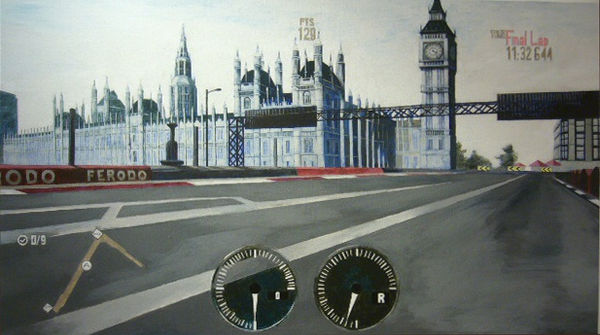 Wong Chun Hei London Clock Tower 120X68Cm 2010