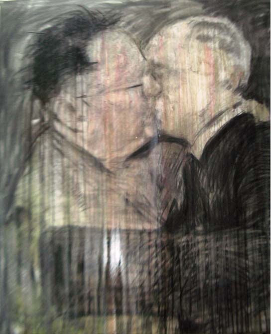 Zhou Yilun Had Before Acrylic Charcoal Varnish On Canvas 180X200Cm 2010