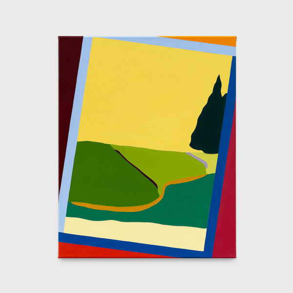 Tessa Perutz Belgian Minimalist Landscape as Memorabilia, 2019 Oil on canvas