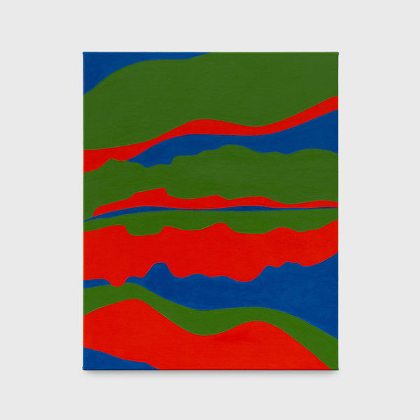 Tessa Perutz British Landscape with Mirrored Reflection #3 (Infinite Cycle of Life), 2019 Oil on canvas