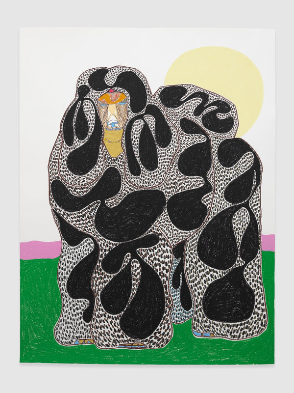 Susumu Kamijo THE FRIEND, 2019 Pastel, pencil & oil pastel on paper (framed)