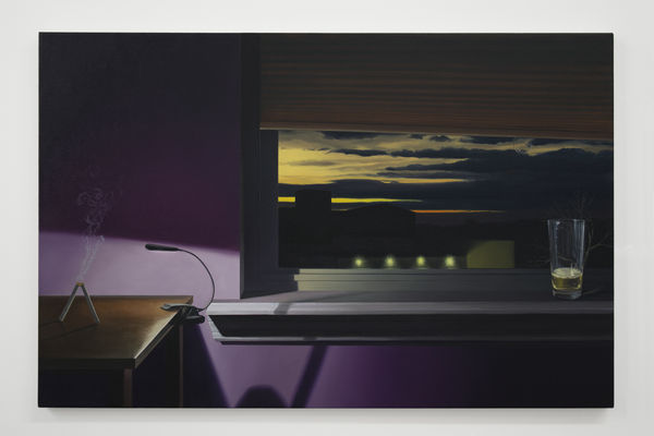 Paul Rouphail Dusk in Pennsylvania, 2019 Oil on canvas 76 x 116 cm. 29 x 45 in.