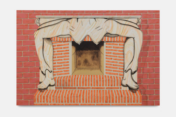 Sarah Margnetti La Chemin&eacute;e, 2020 Oil painting on canvas