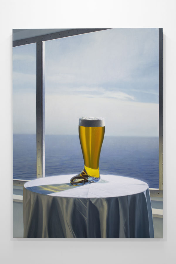 Paul Rouphail Das Boot, 2021 Oil on linen 147 x 107 cm. 58 x 42 in.