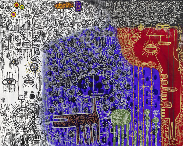 Vio Choe Channeling 2010 Acrylic on canvas 76 × 91 cm