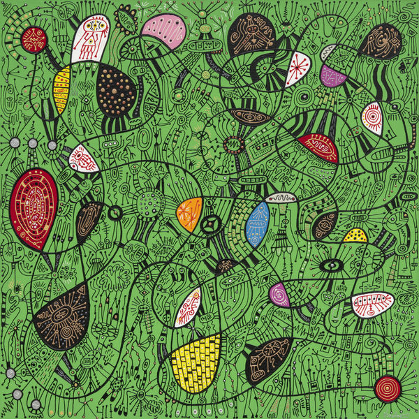 Vio Choe Particle duality 2011 Acrylic on canvas 76 × 76 cm