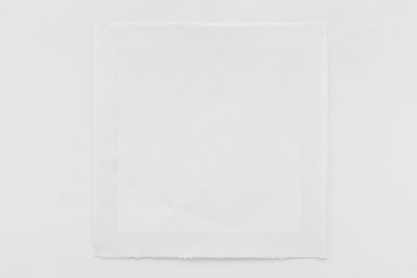 황정희 Hwang Jeong Hee Square 250913, 2025 Acrylic and graphite with Hanji paper 74 x 74 cm