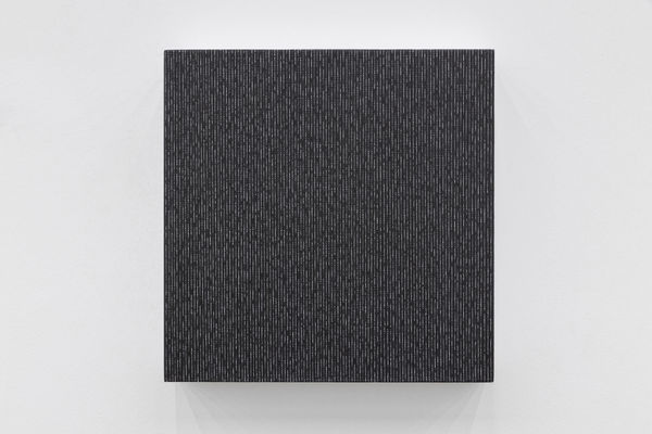 Park Hoon Sung The Black 2509-1, 2025 Pencil on canvas 30 × 30 cm