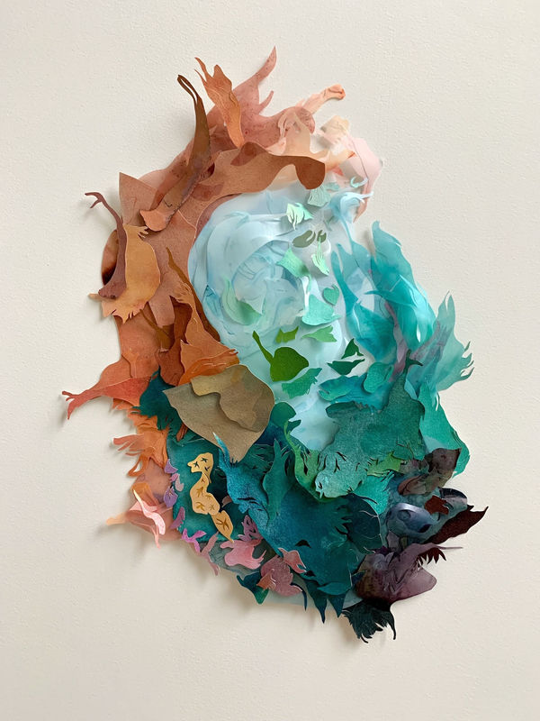 Alexandra Chiou Your Favorite View, 2022 Ink and cut paper 21 x 15 in. Framed: 29.5 x 23.25 x 2.25 in.