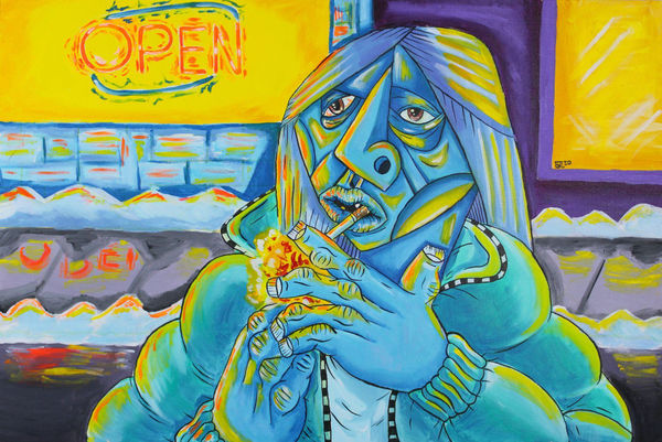 Billy Lyons Where Does Mommy Go?, 2020 Acrylic on canvas 24 x 36 in.