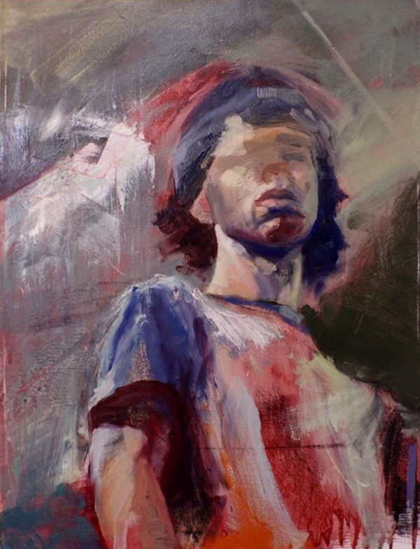 Holden Willard Blue Portrait, 2019 Oil paint 24 x 18 in. $ 900