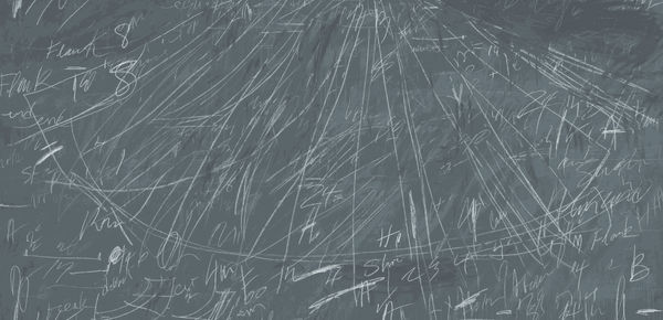 Cy Twombly, "Synopsis of a Battle (ISSUS)," 1968. (Courtesy Katherine Wetzel; Virginia Museum of Fine Arts, Richmond; Museum of Fine Arts, Boston)