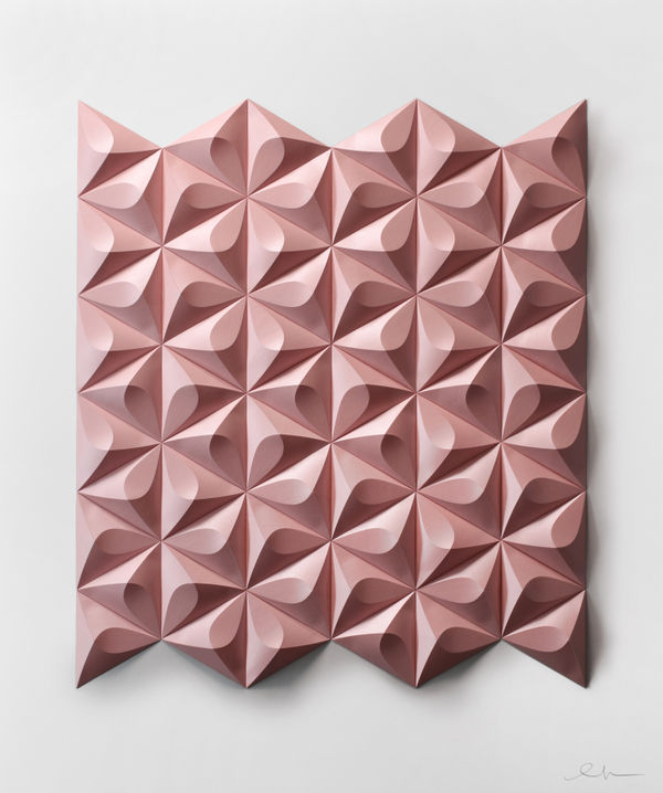 Matthew Shlian, Omoplata 211 Iridescent Pink, 2023