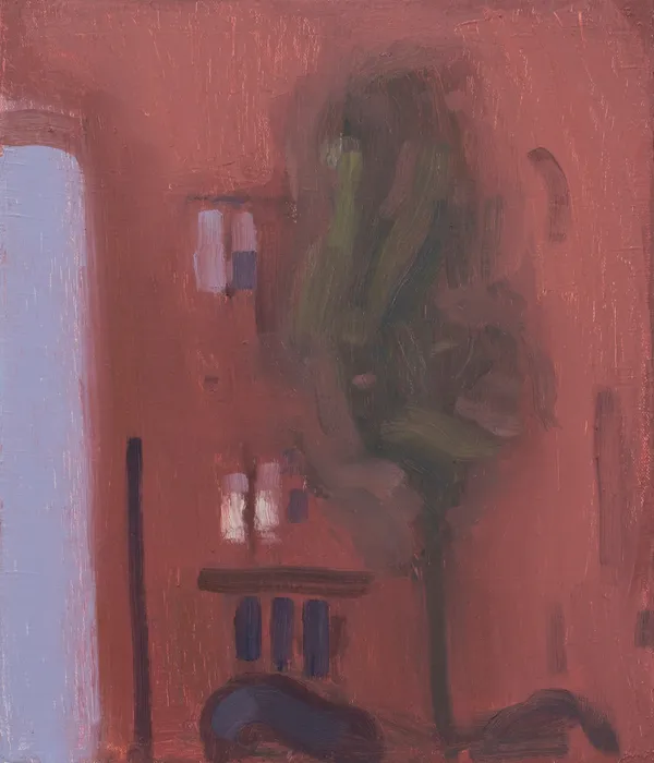 ANDREW L. SHEA, Matthewson Street (Grace Episcopal Church), 2022, Oil on canvas, 14 x 12”