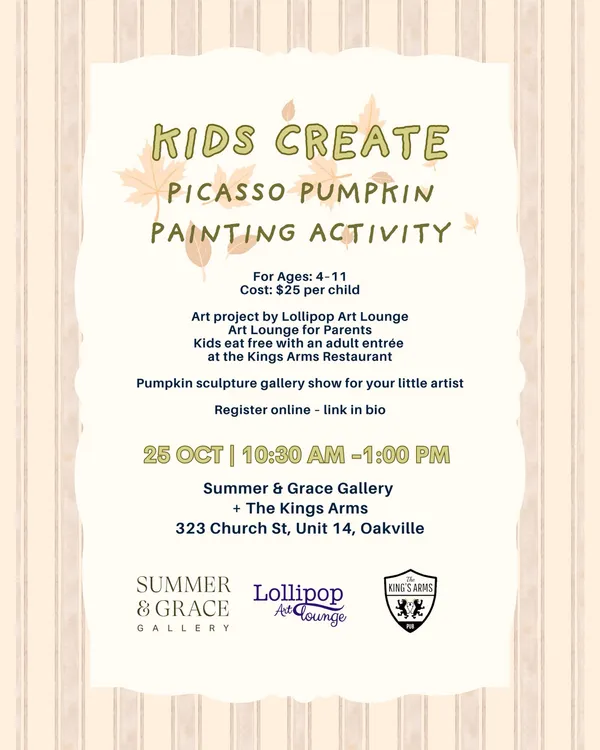 Kids Create Picasso Pumpkin Painting Activity