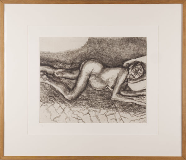 Lucian Freud Before the Fourth , 2004 Original Etching 25 1/4 x 29 1/8 in 64 x 74 cm 46