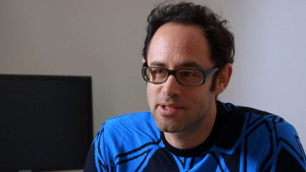 Production still from the Art21 "Extended Play" film, "Omer Fast: 'CNN Concatenated.'" © Art21, Inc. 2015