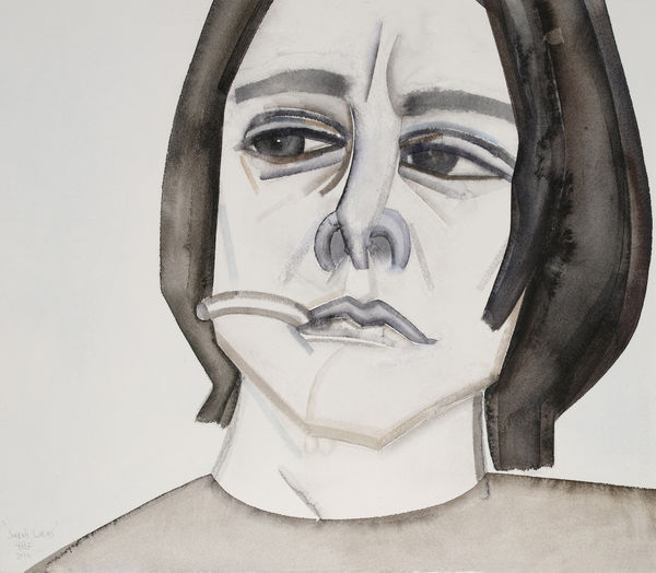 Sarah Lucas, HU Zi 胡子, 2014, Gouache on paper 纸上水粉, 45 × 51.5 cm