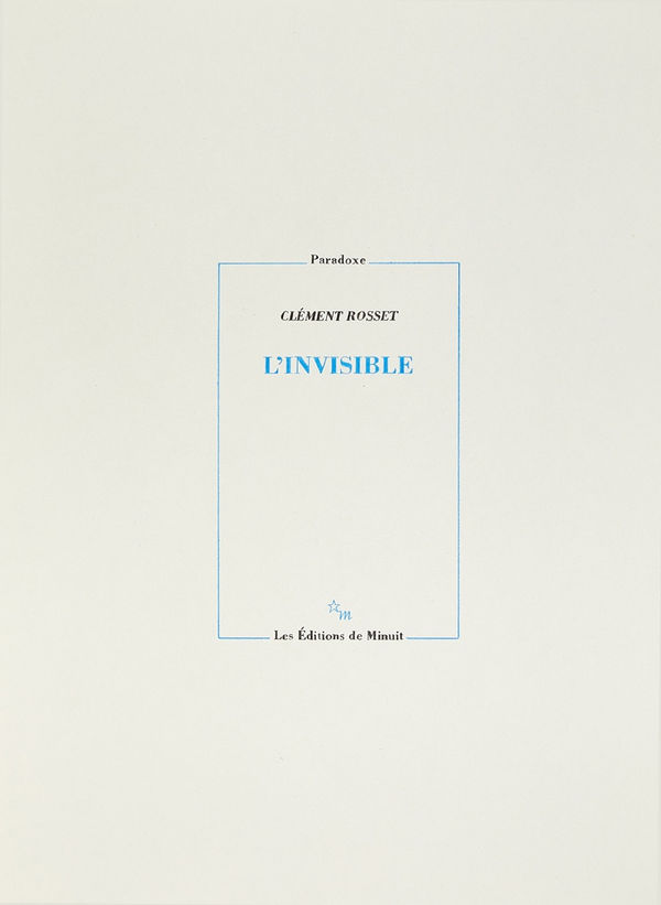 Claire Morel, L'invisible, 2017