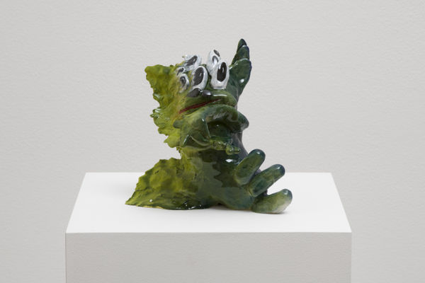 Cassidy Toner, Family-Unfriendly Violence (#4), 2024 glazed ceramic, 25 x 25 x 25 cm