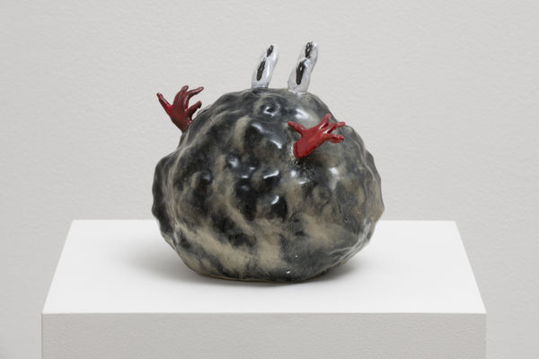 Cassidy Toner, Family-Unfriendly Violence (#3), 2023, glazed ceramic, 16 x 16 x 16 cm