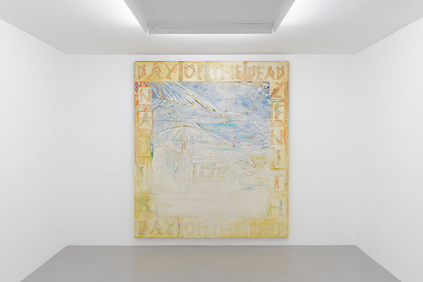 Nadir and Zenith, 2021, oil on marble powder on jute, 230 x 200 | 90.6 x 78.7 in