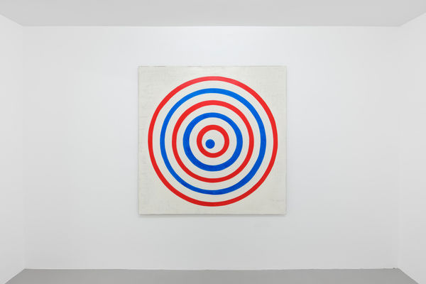 IO NON SONO, 2021, pigmented marble powder on jute, 150 x 150 cm | 59 x 59 in