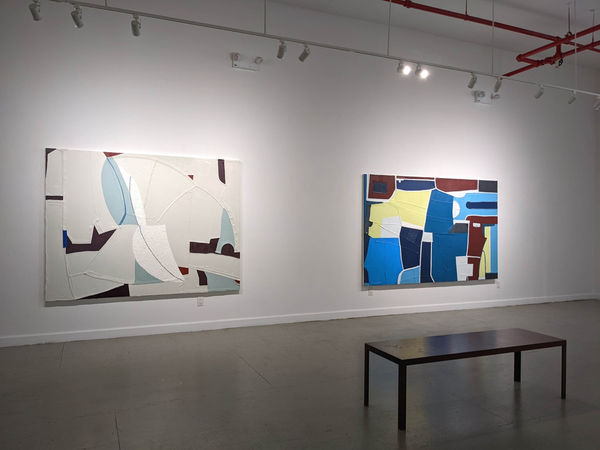 Installation view of our 2022 exhibition Artists on the Bowery Part 3 at Westwood Gallery NYC