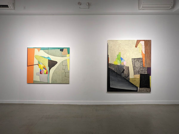 Installation view of our 2022 exhibition Artists on the Bowery Part 3 at Westwood Gallery NYC
