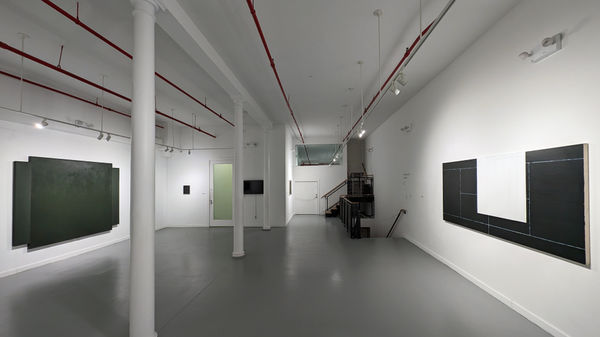 Installation view of our 2024 exhibition Artists on the Bowery Part 5 at Westwood Gallery NYC