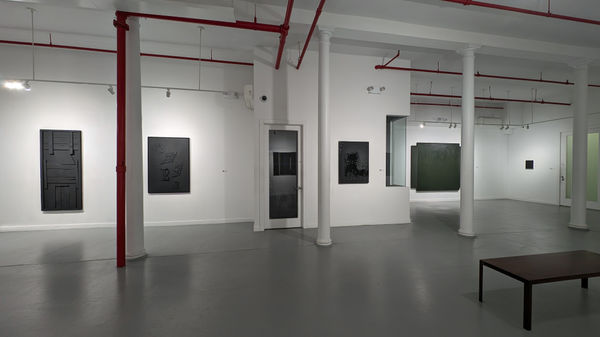 Installation view of our 2024 exhibition Artists on the Bowery Part 5 at Westwood Gallery NYC