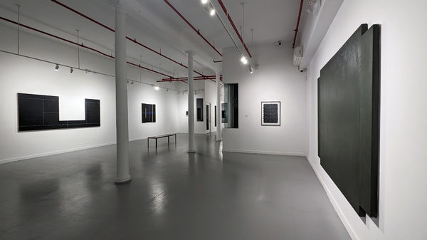 Installation view of our 2024 exhibition Artists on the Bowery Part 5 at Westwood Gallery NYC