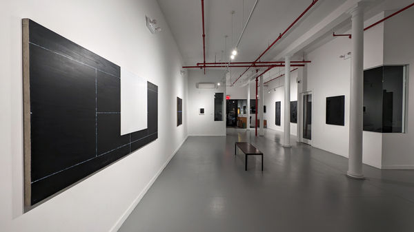 Installation view of our 2024 exhibition Artists on the Bowery Part 5 at Westwood Gallery NYC