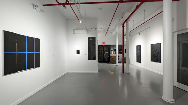Installation view of our 2024 exhibition Artists on the Bowery Part 5 at Westwood Gallery NYC