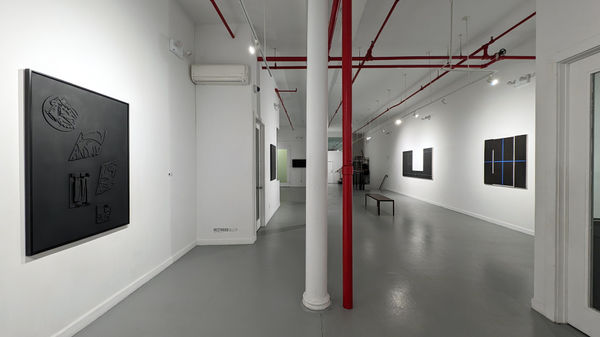 Installation view of our 2024 exhibition Artists on the Bowery Part 5 at Westwood Gallery NYC